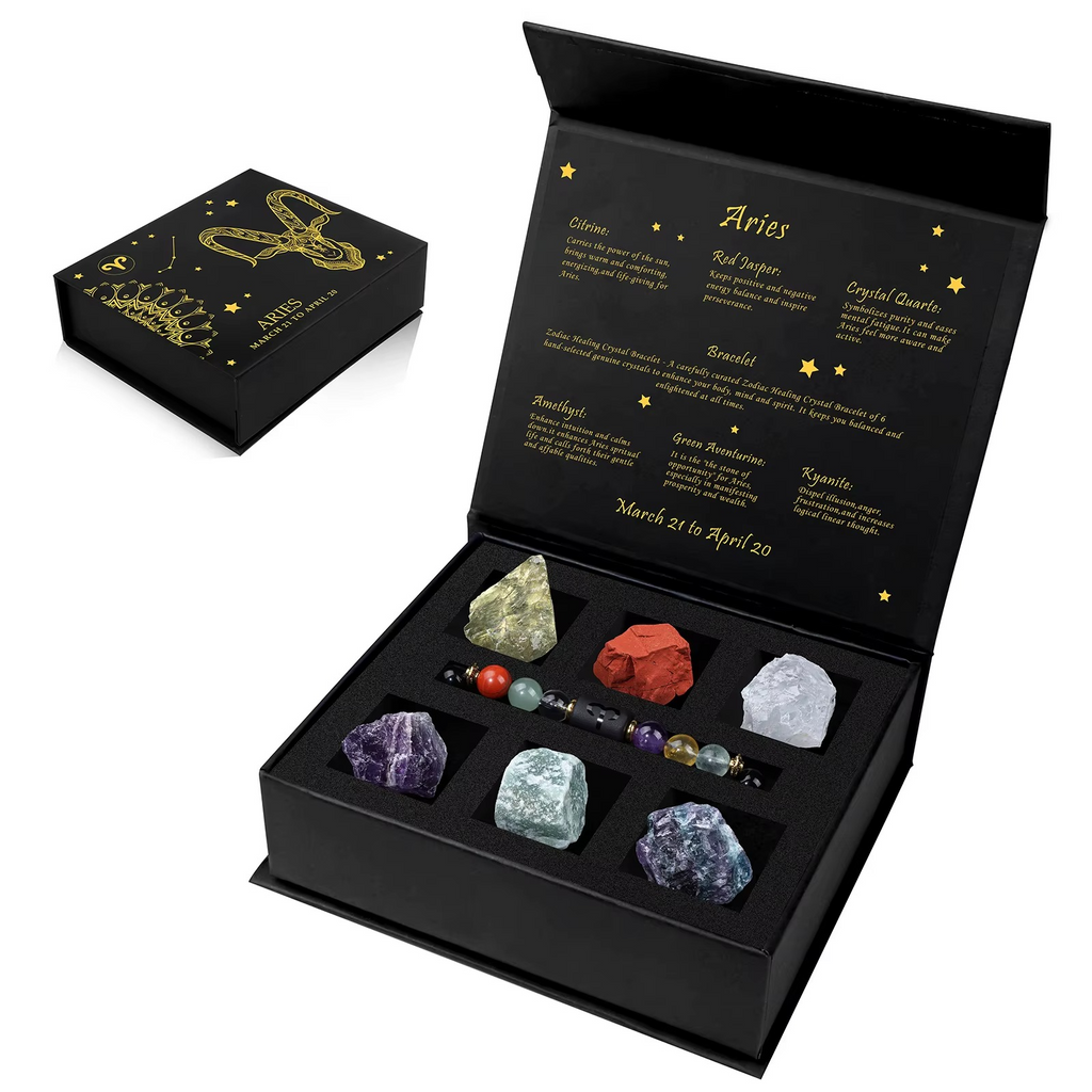 Zodiac Crystal Gift Box + Bracelet