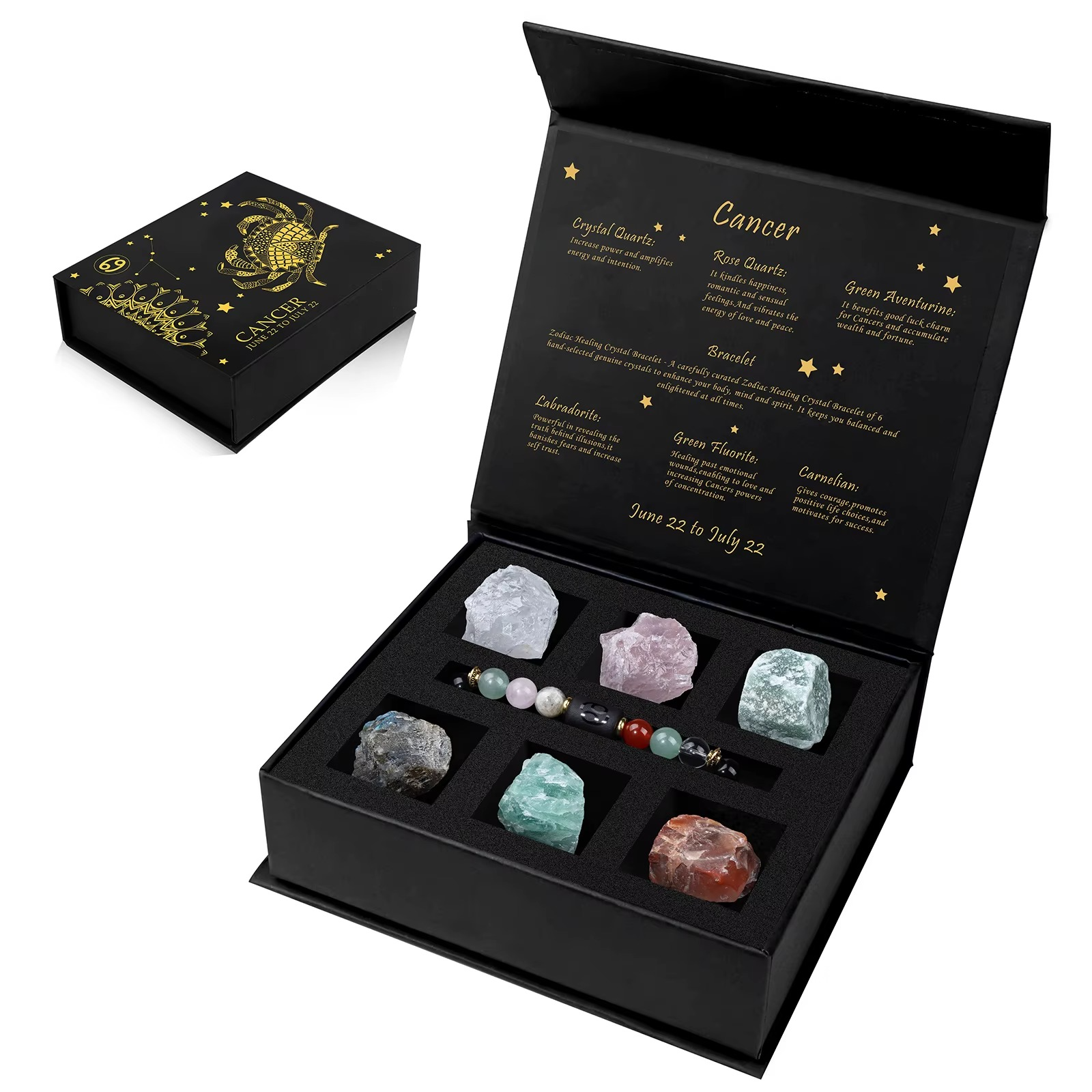 Zodiac Crystal Gift Box + Bracelet
