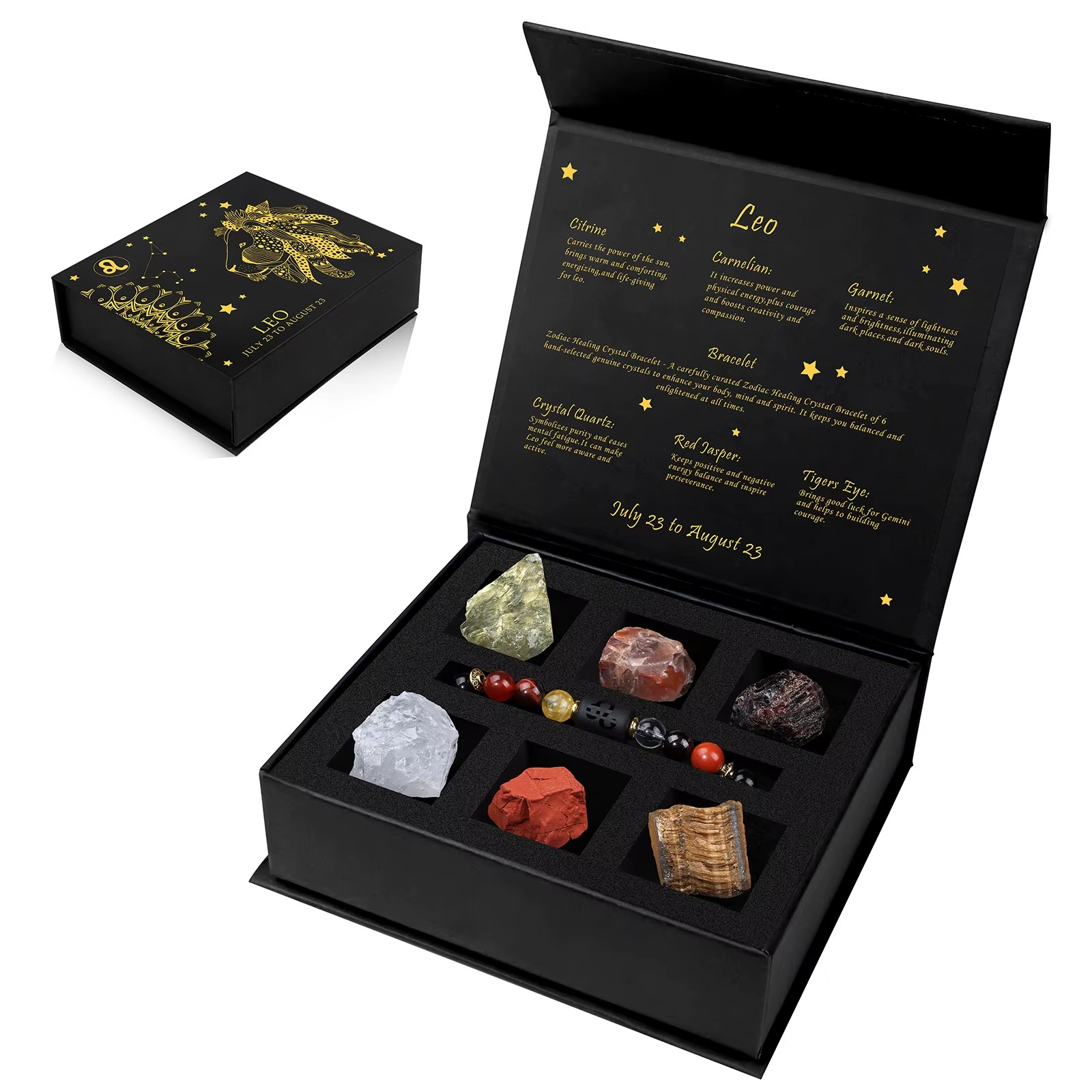 Zodiac Crystal Gift Box + Bracelet