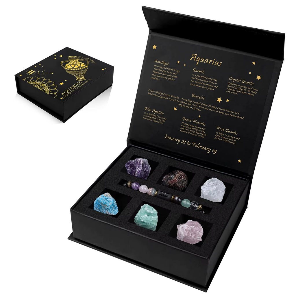 Zodiac Crystal Gift Box + Bracelet